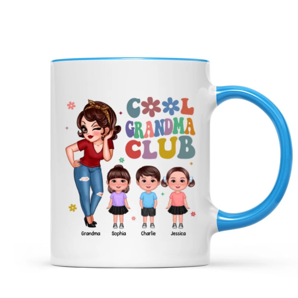 Cool Grandma Club Personalized Mug - Image 10