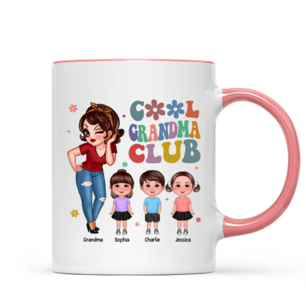 Cool Grandma Club Personalized Mug - Image 11