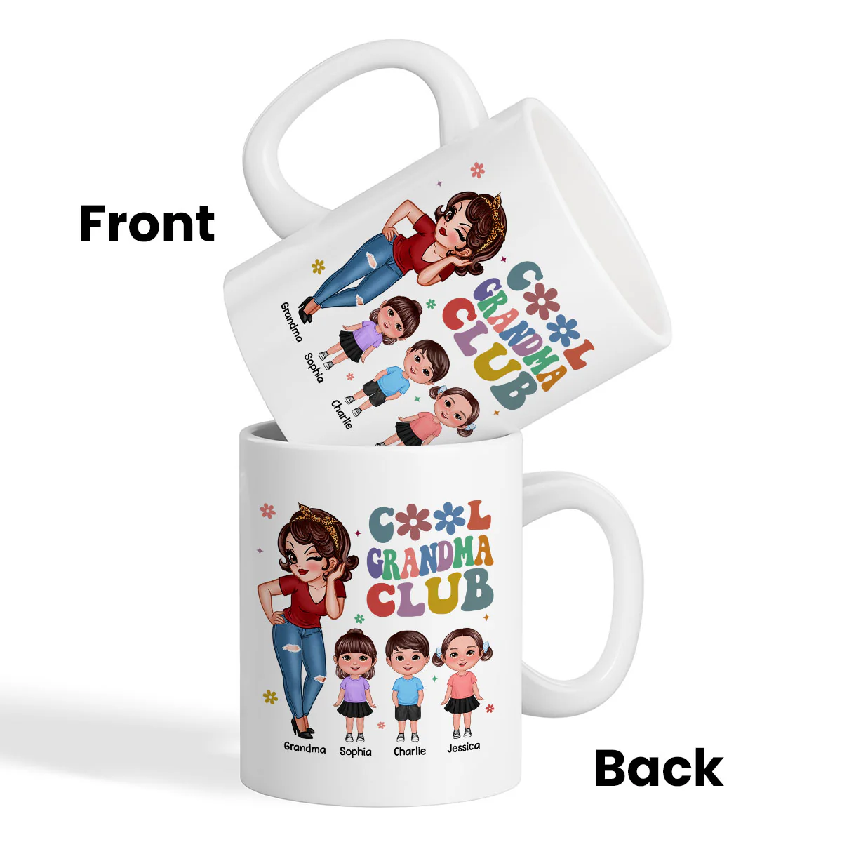 Cool Grandma Club Personalized Mug - Image 3