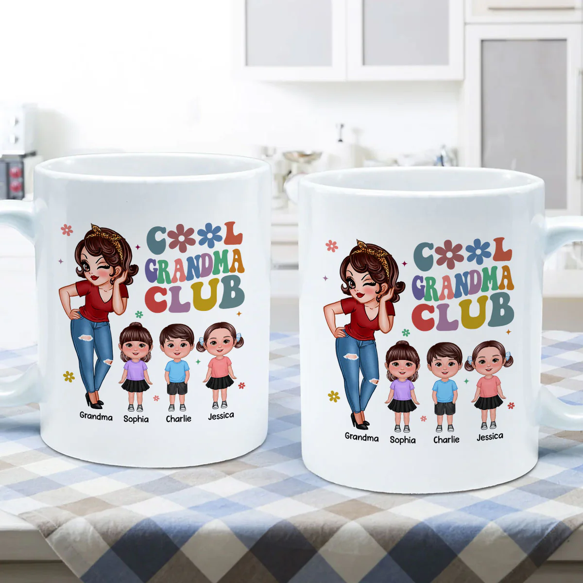 Cool Grandma Club Personalized Mug - Image 5