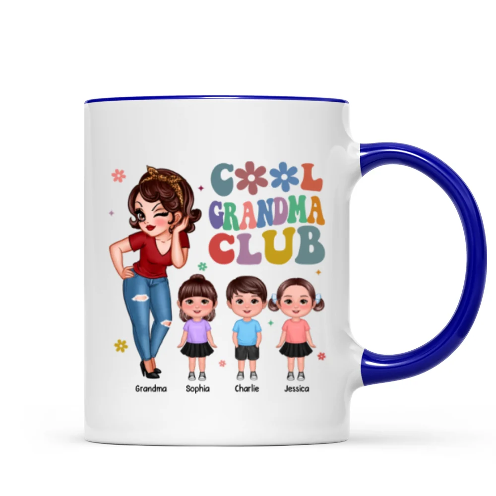 Cool Grandma Club Personalized Mug - Image 8