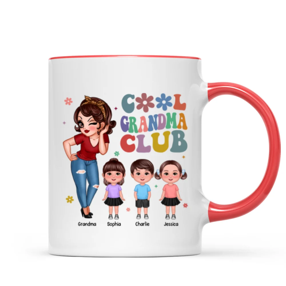 Cool Grandma Club Personalized Mug - Image 9