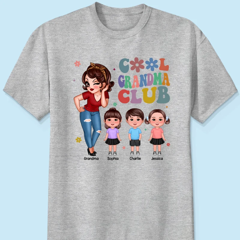 Cool Grandma Club - Personalized Shirt - Gift For Grandma - Image 12