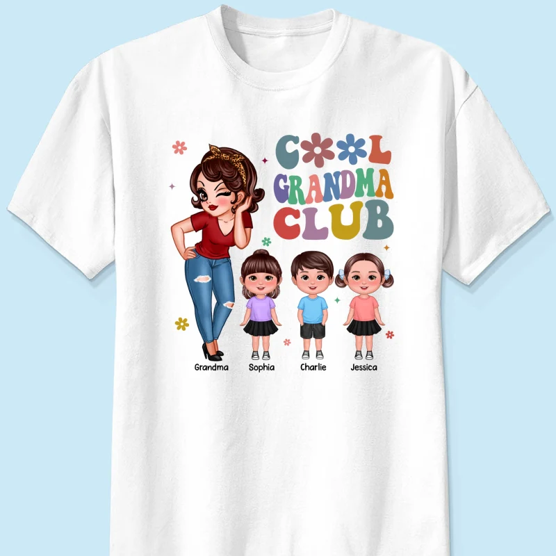 Cool Grandma Club - Personalized Shirt - Gift For Grandma - Image 13