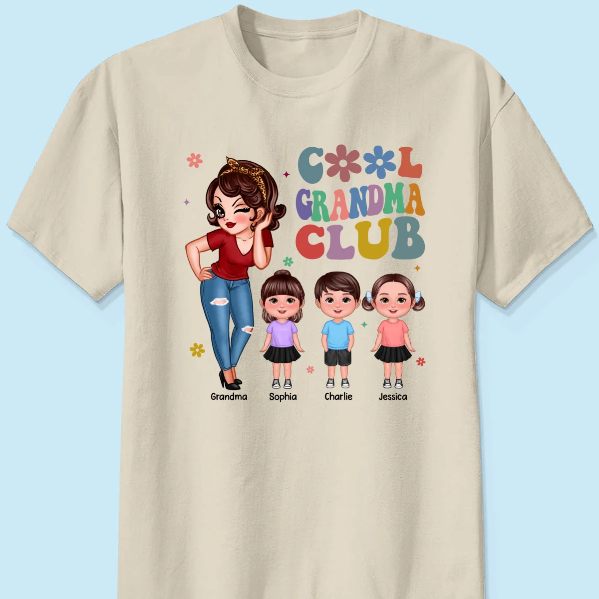 Cool Grandma Club - Personalized Shirt - Gift For Grandma - Image 14