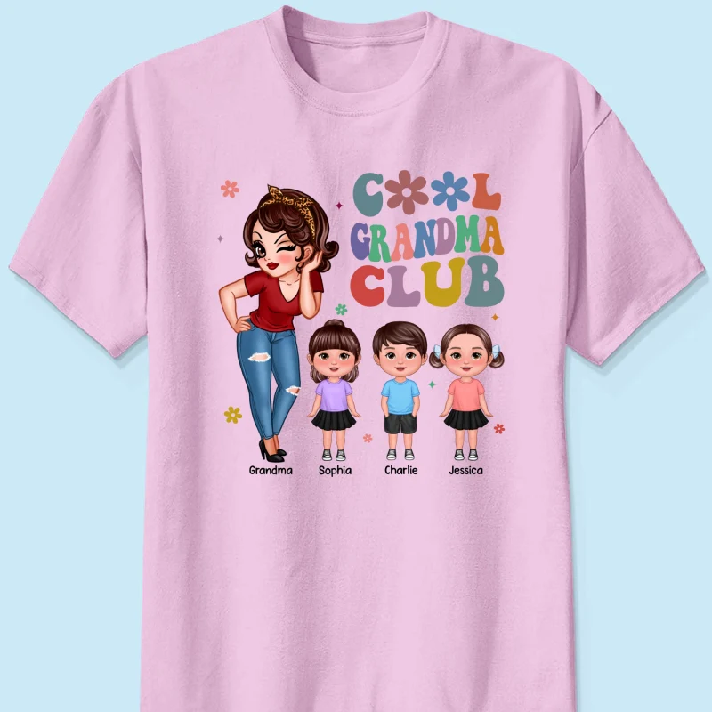Cool Grandma Club - Personalized Shirt - Gift For Grandma - Image 16