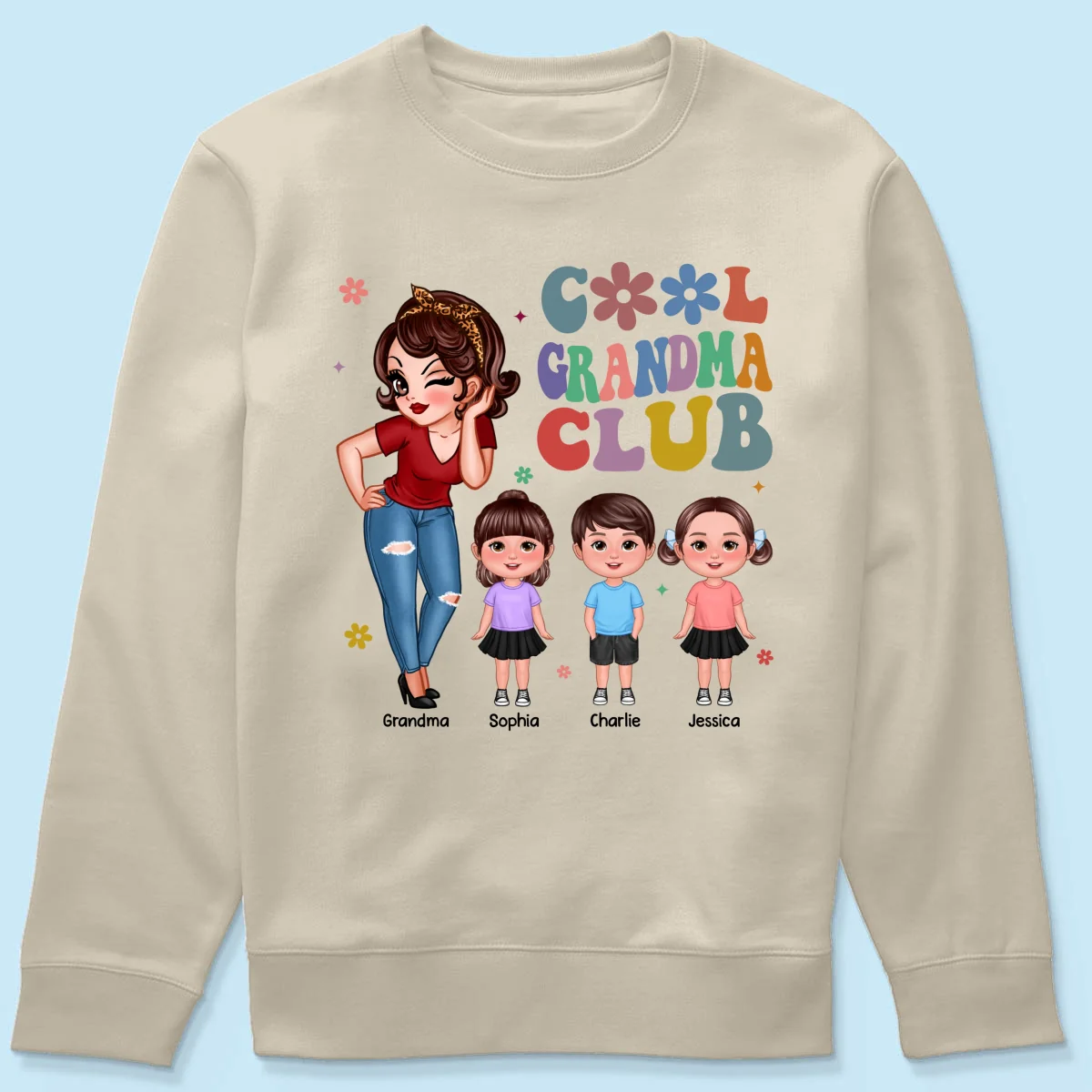 Cool Grandma Club - Personalized Shirt - Gift For Grandma - Image 19