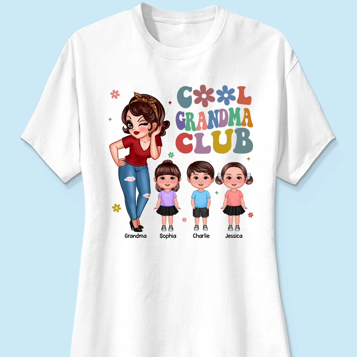 Cool Grandma Club - Personalized Shirt - Gift For Grandma - Image 21