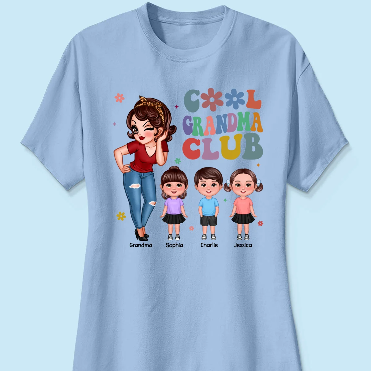 Cool Grandma Club - Personalized Shirt - Gift For Grandma - Image 22