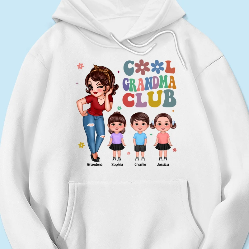 Cool Grandma Club - Personalized Shirt - Gift For Grandma - Image 24