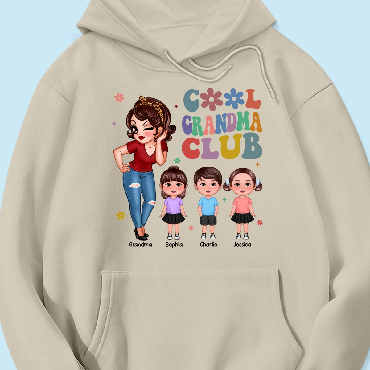 Cool Grandma Club - Personalized Shirt - Gift For Grandma - Image 25