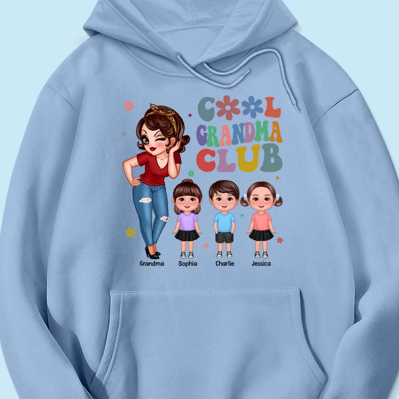 Cool Grandma Club - Personalized Shirt - Gift For Grandma - Image 26