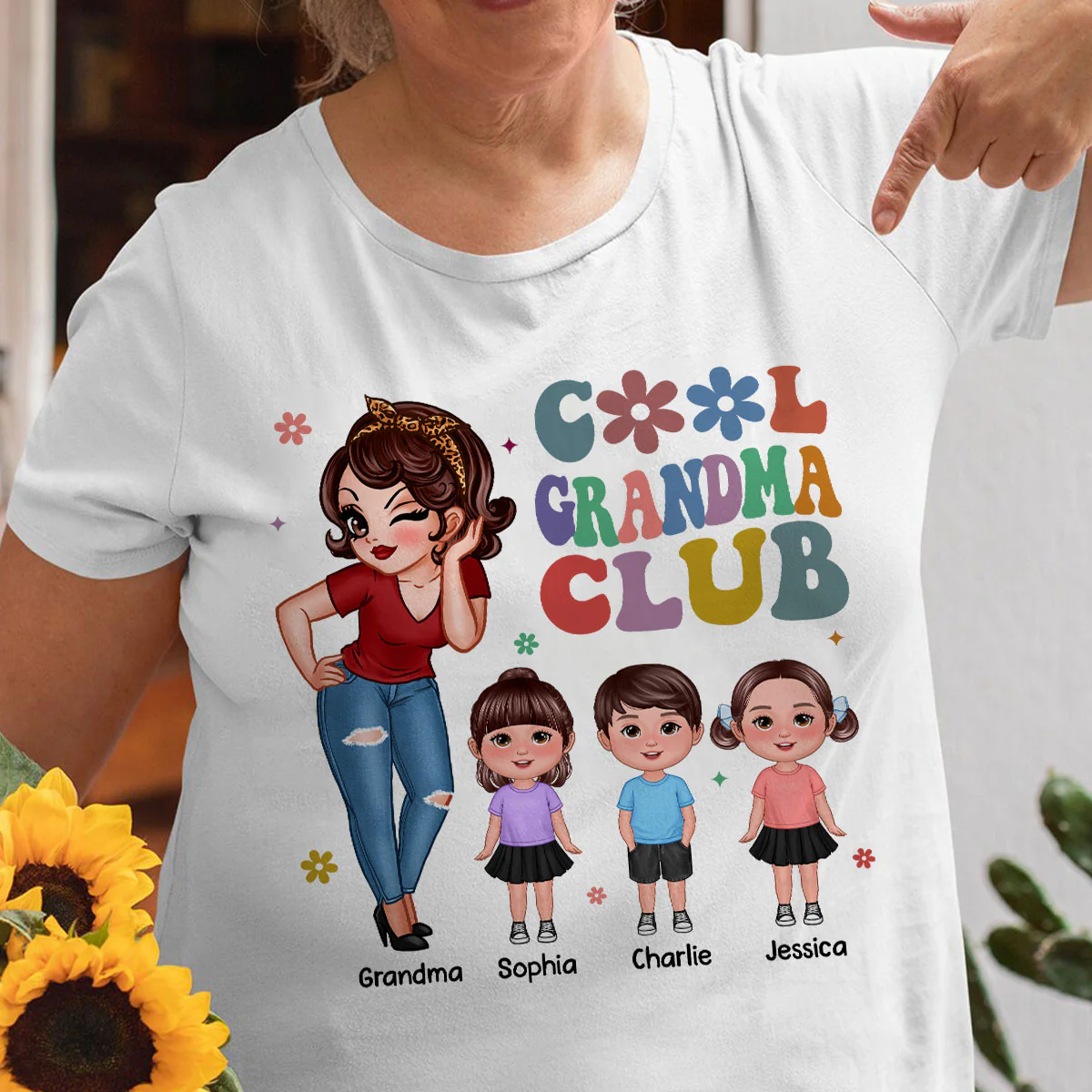 Cool Grandma Club - Personalized Shirt - Gift For Grandma - Image 3
