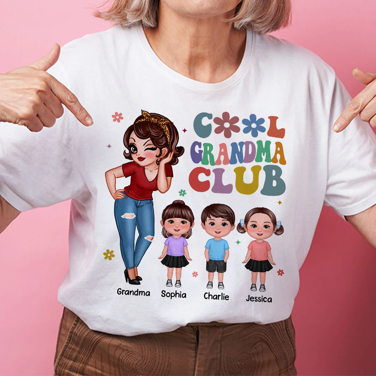 Cool Grandma Club - Personalized Shirt - Gift For Grandma - Image 4