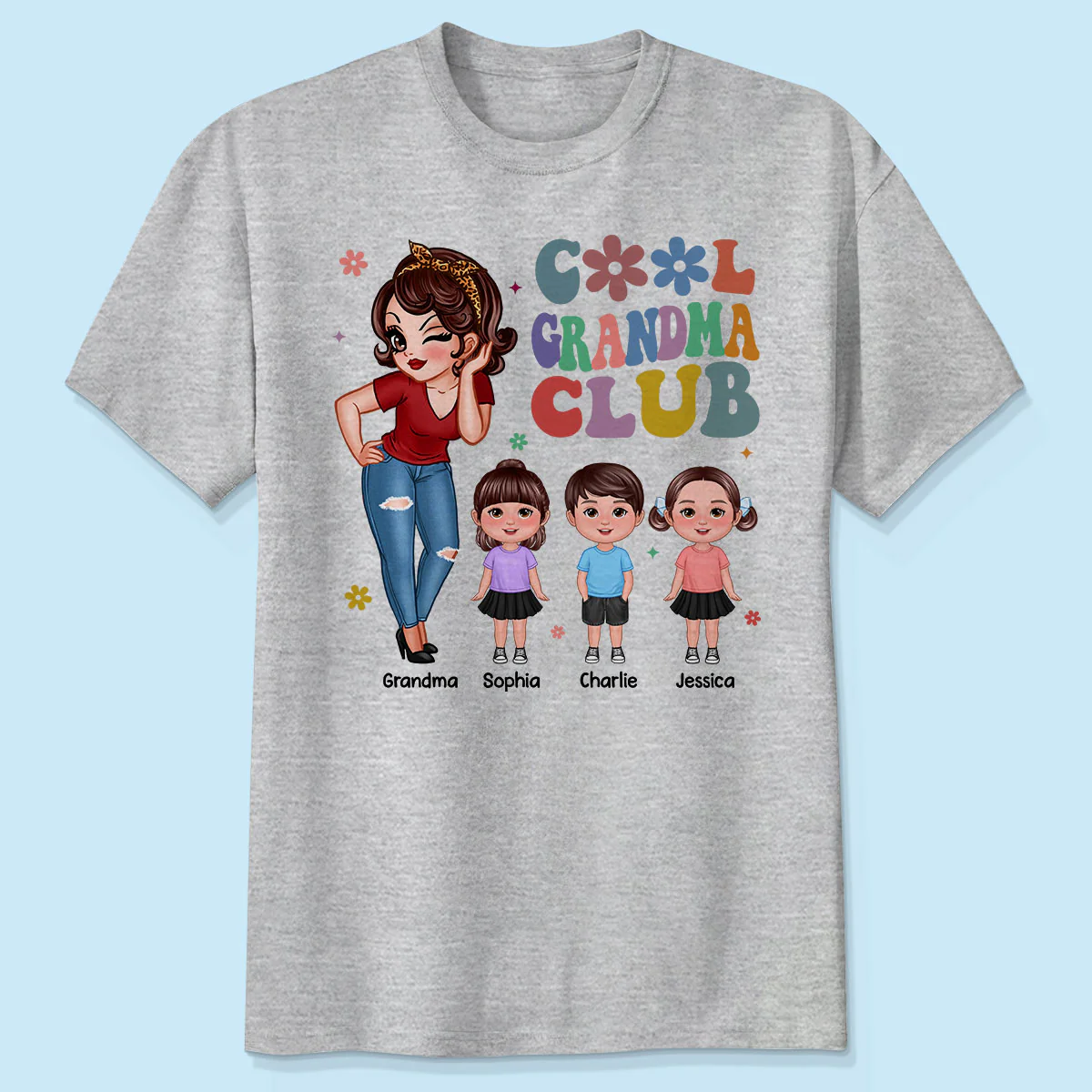 Cool Grandma Club - Personalized Shirt - Gift For Grandma - Image 6