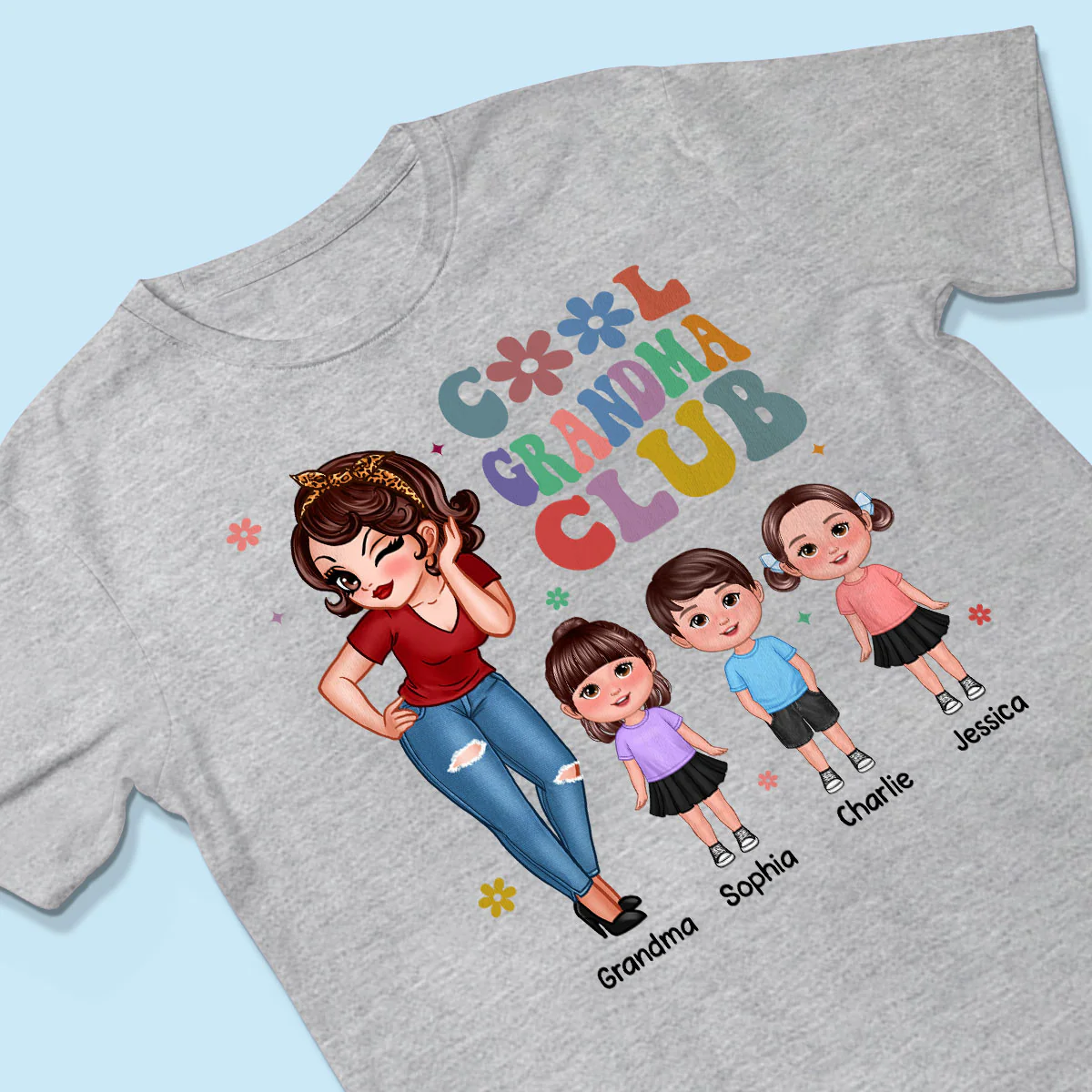 Cool Grandma Club - Personalized Shirt - Gift For Grandma - Image 8