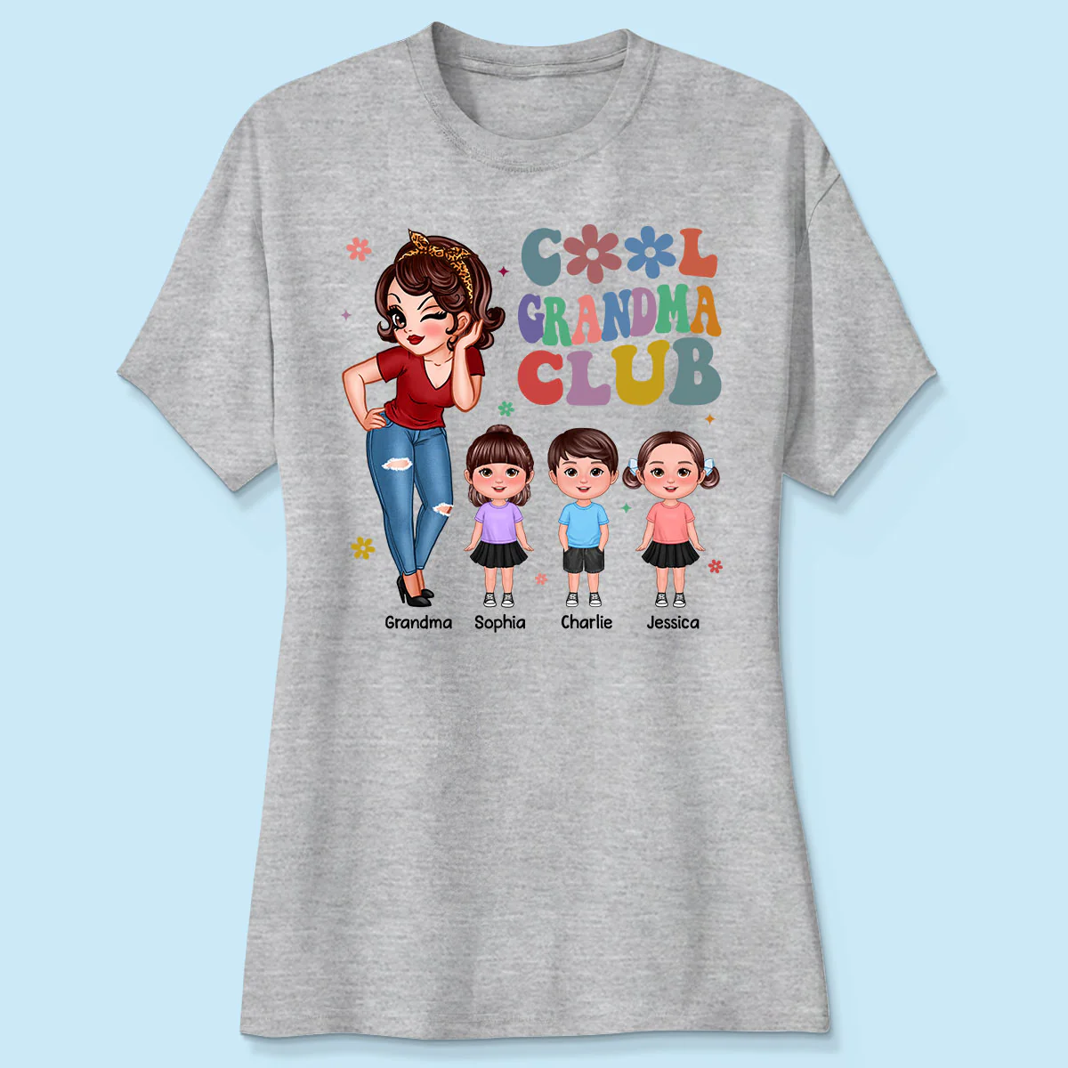 Cool Grandma Club - Personalized Shirt - Gift For Grandma - Image 9