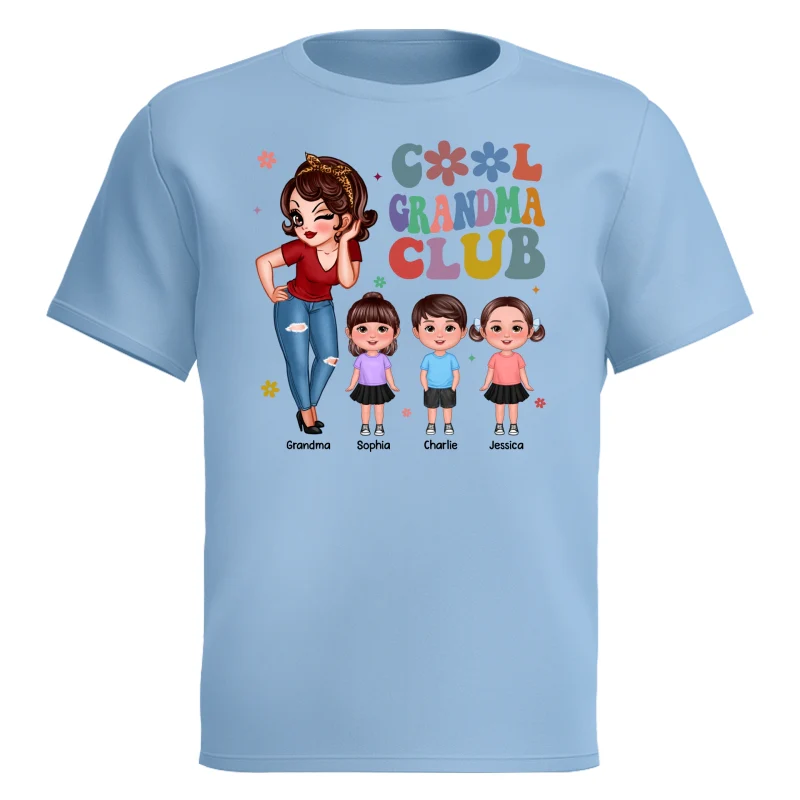 Cool Grandma Club Personalized Youth Shirt - Image 8
