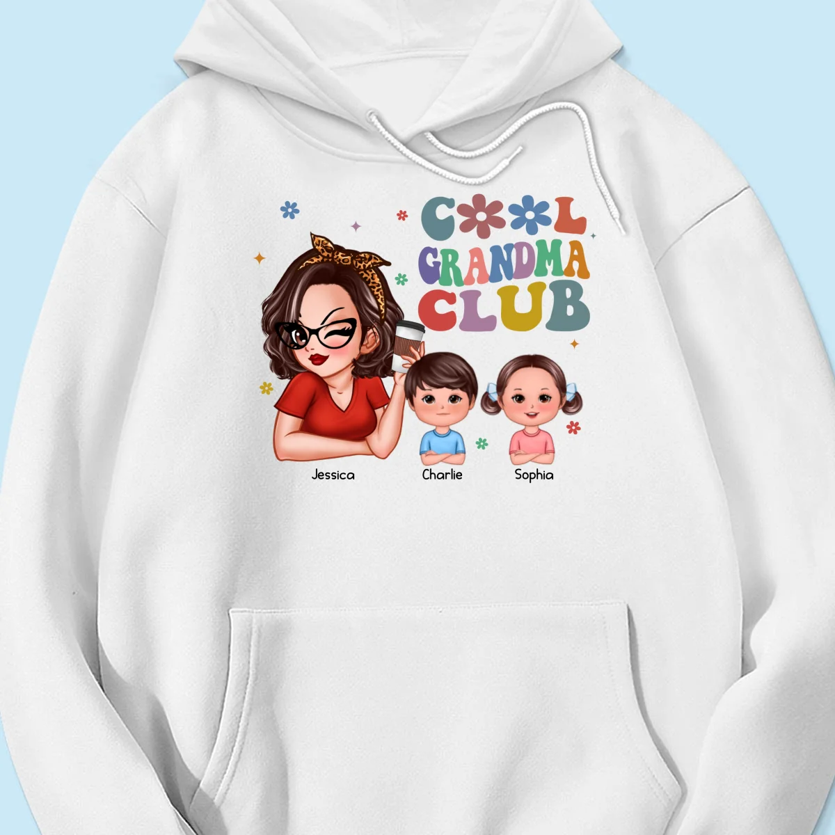 Cool Grandma Club Woman And Kids Personalized Shirt - Image 15