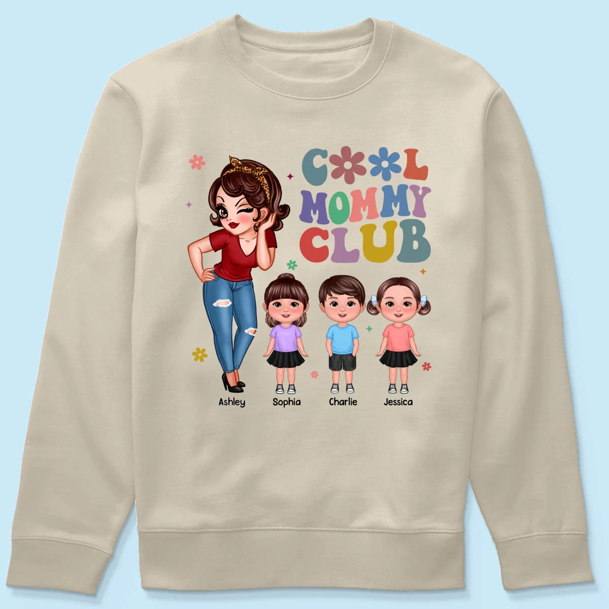 Cool Mom Aunt Club Personalized Shirt - Image 12