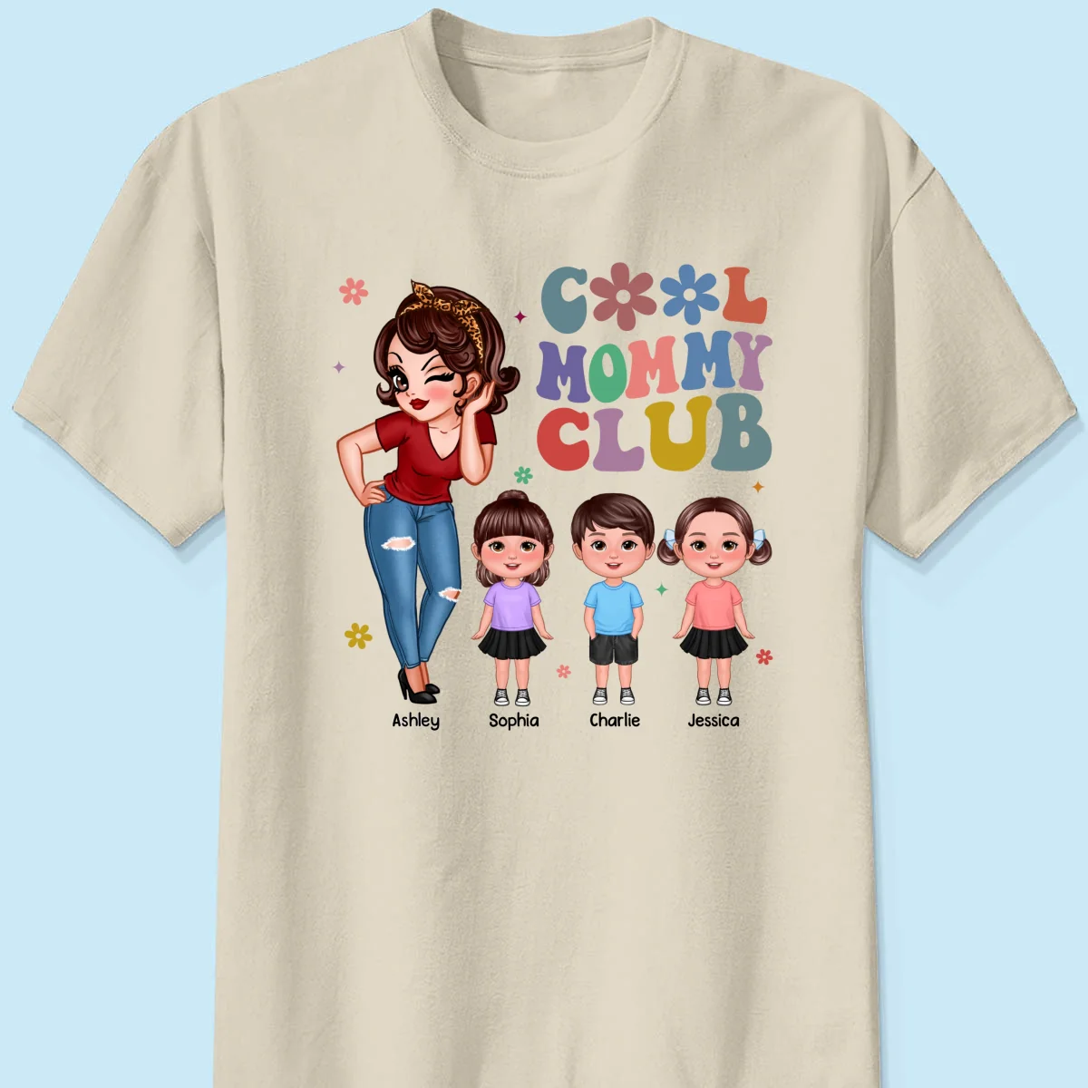 Cool Mom Aunt Club Personalized Shirt - Image 7