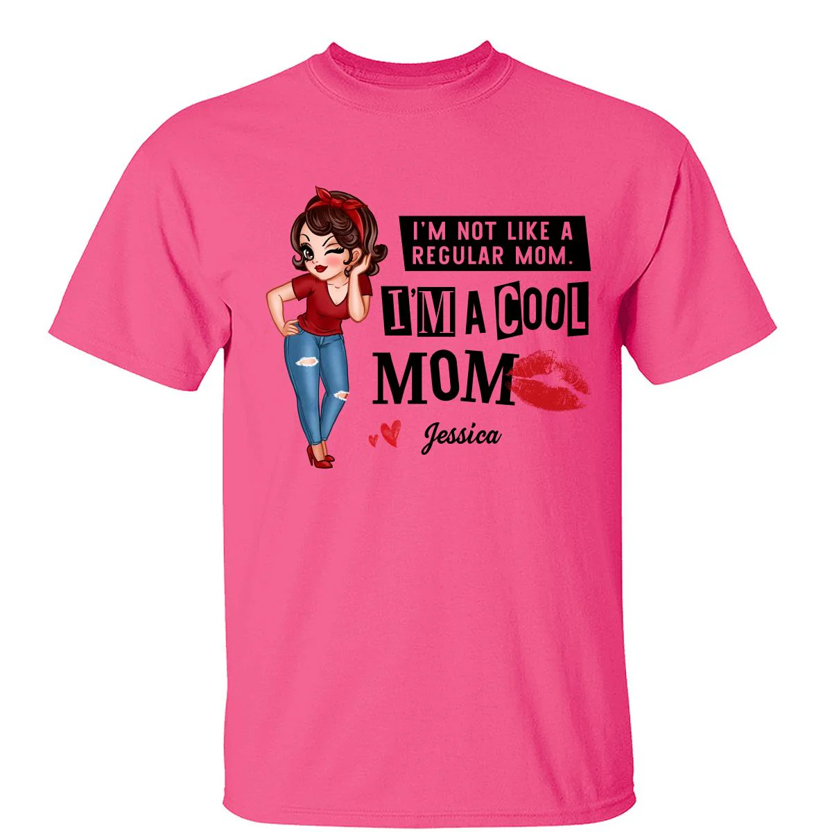 Cool Mom Not Regular Mom Personalized Shirt