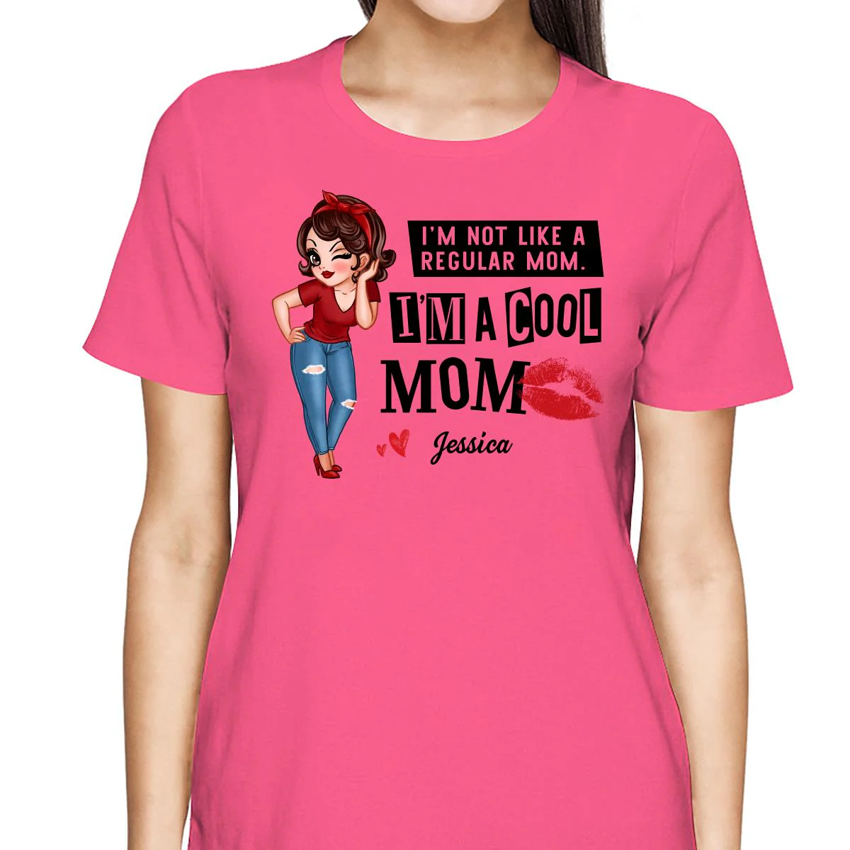 Cool Mom Not Regular Mom Personalized Shirt - Image 2