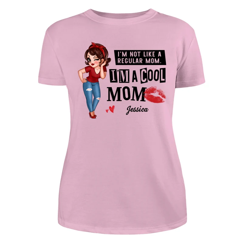 Cool Mom Not Regular Mom Personalized Shirt - Image 9