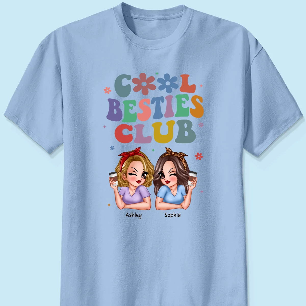 Cool Sisters Besties Club Personalized Shirt - Image 10