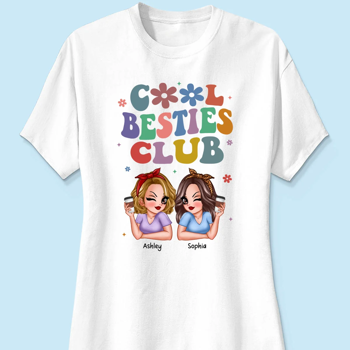 Cool Sisters Besties Club Personalized Shirt - Image 11