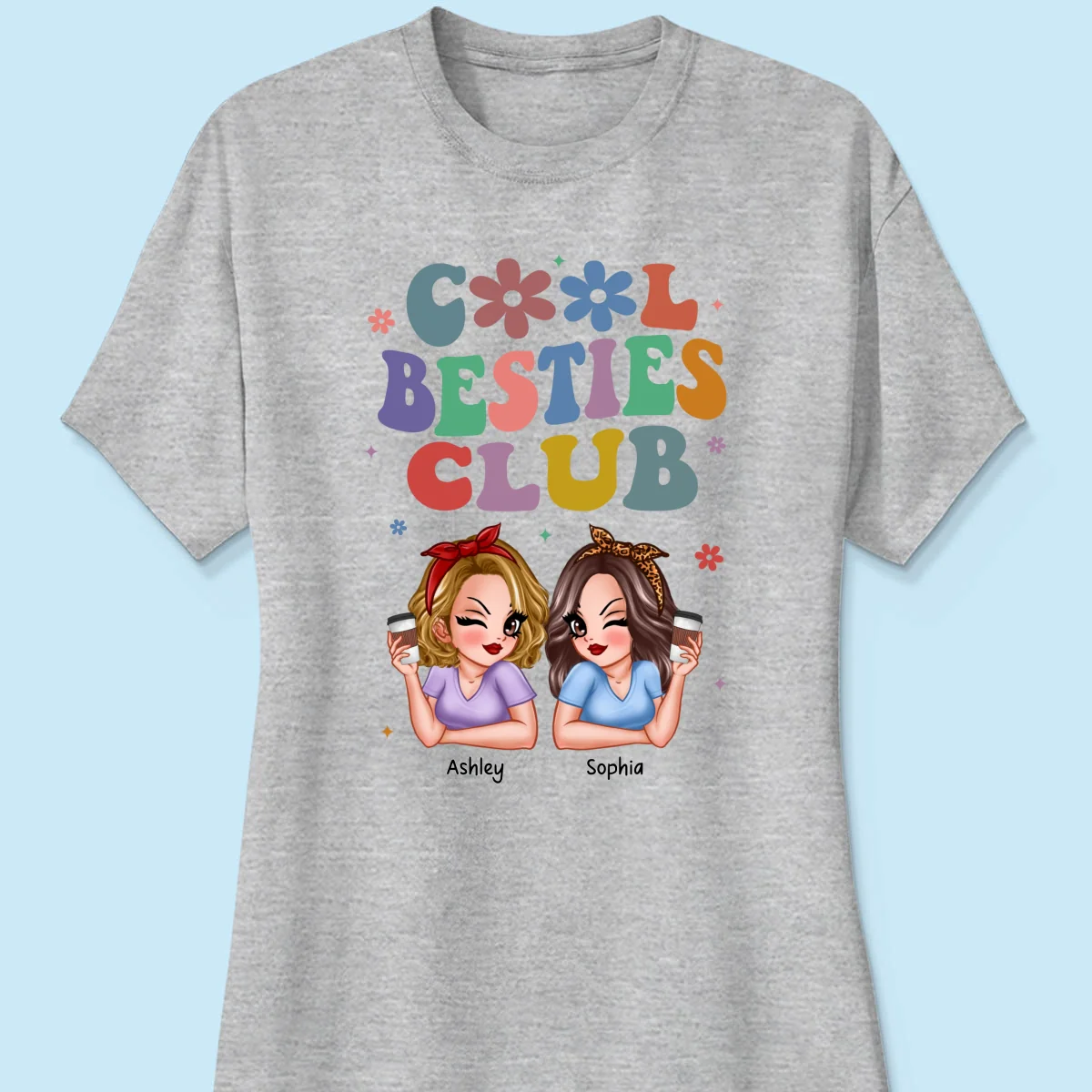 Cool Sisters Besties Club Personalized Shirt - Image 12