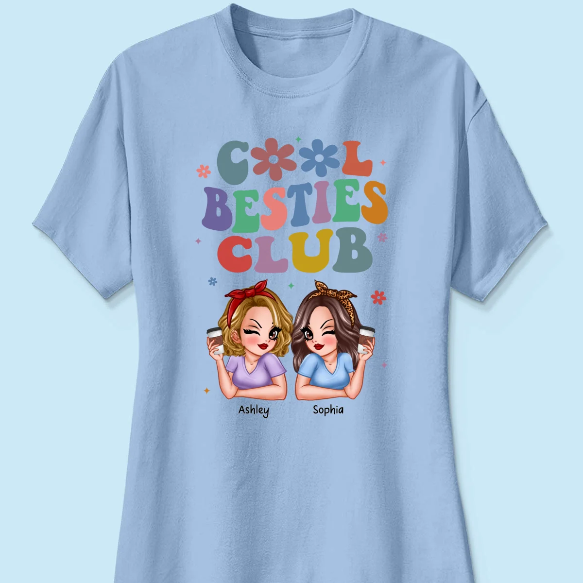 Cool Sisters Besties Club Personalized Shirt - Image 14