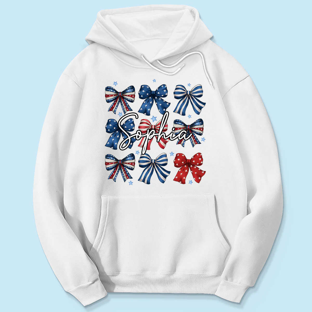 Coquette American Bows 4th Of July Independence Day Personalized Shirt, Gift For Mom, Wife, Girlfriend - Image 5