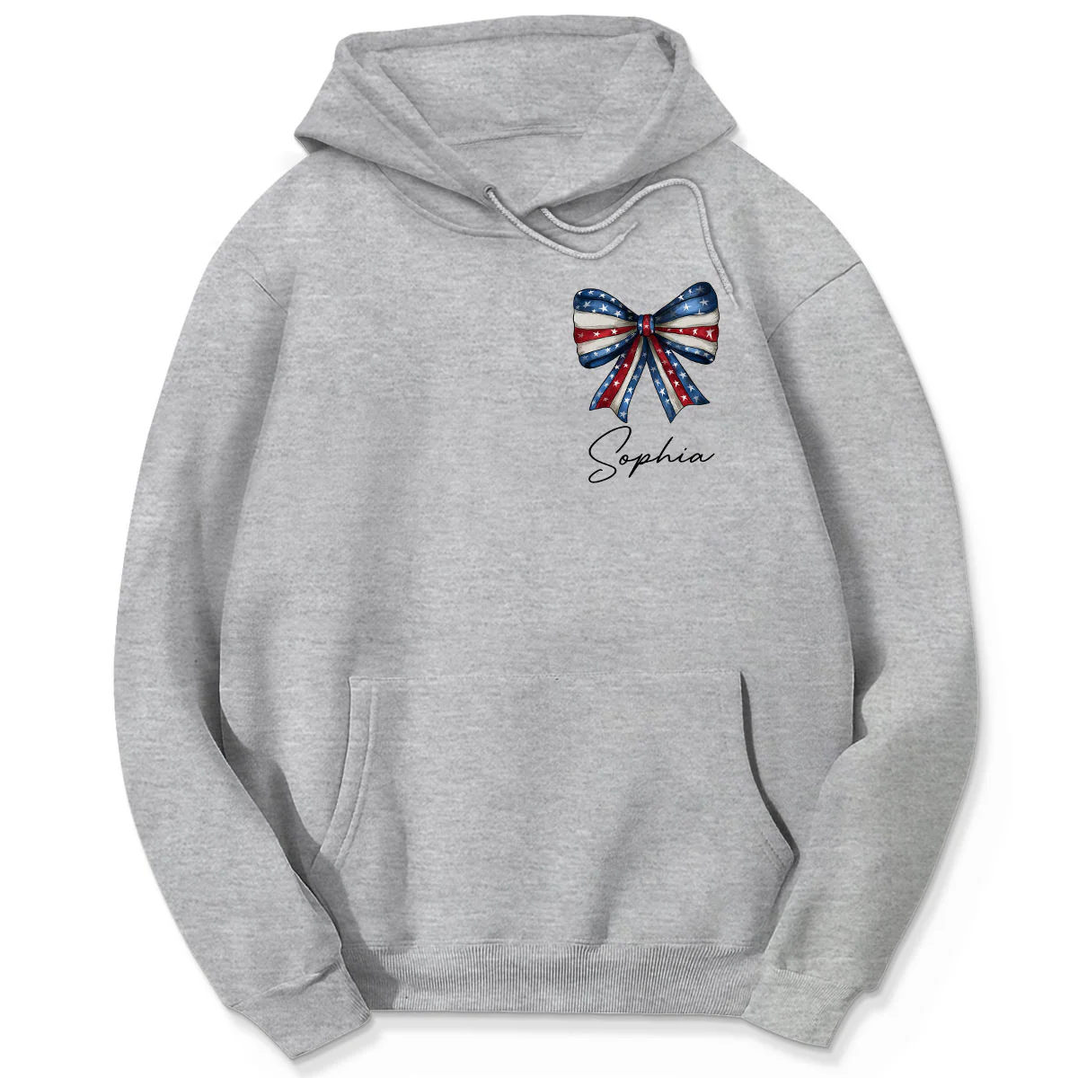 Coquette American Girl 4th Of July Independence Day Bow Personalized Shirt - Image 5