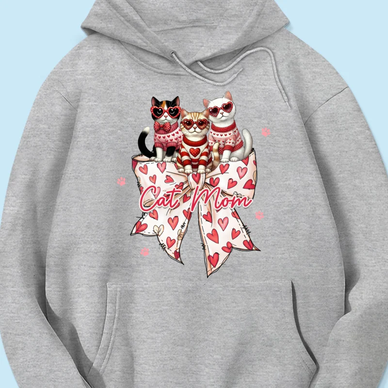 Coquette Bow Cat Personalized Shirt, Gift for Cat Moms - Image 17