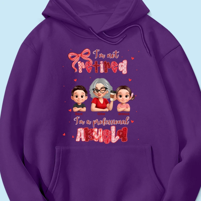 Coquette Not Retired Professional Grandma - Personalized Shirt - Gift For Grandma, Funny Shirt For Grandma - Image 61
