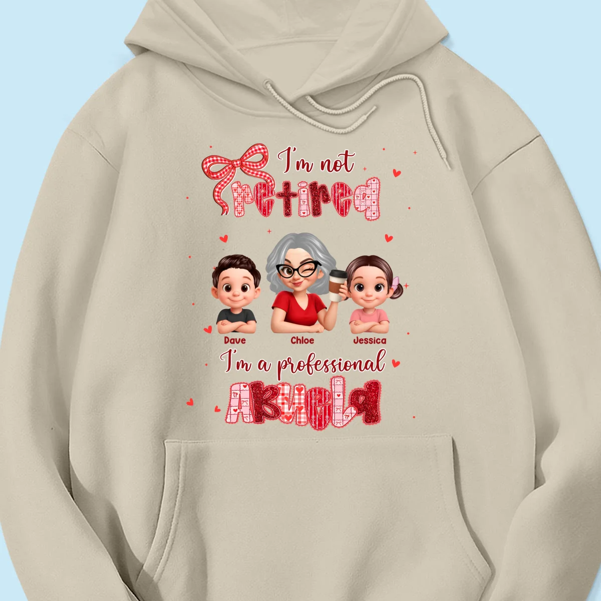 Coquette Not Retired Professional Grandma - Personalized Shirt - Gift For Grandma, Funny Shirt For Grandma - Image 73