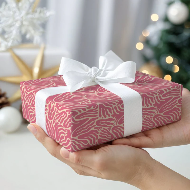 Coral In Pink Gift Wrapping Paper - Image 5