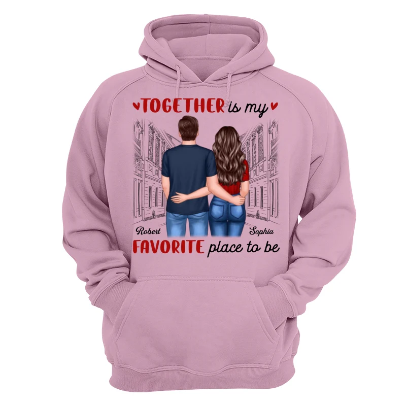 Couple Back View Standing Road Valentine‘s Day Gift Personalized Shirt - Image 11