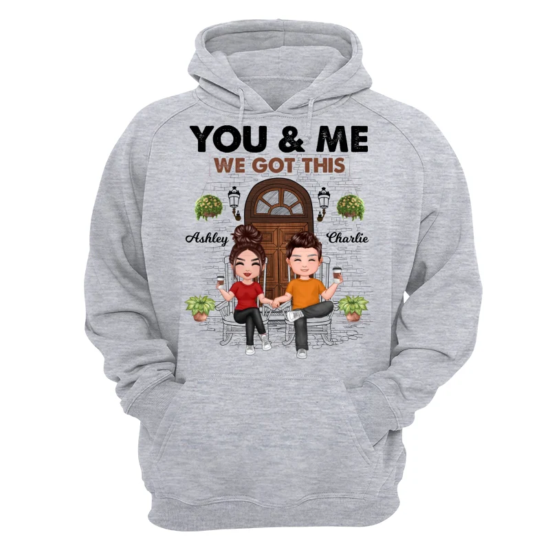 Couple Front Porch Outline Sketch Personalized Shirt - Image 14