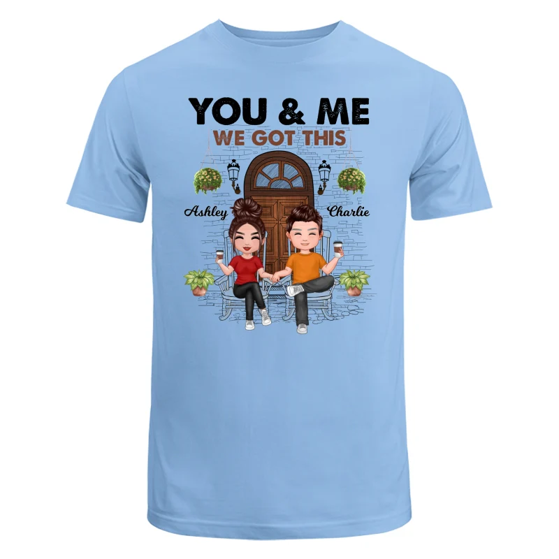 Couple Front Porch Outline Sketch Personalized Shirt - Image 8