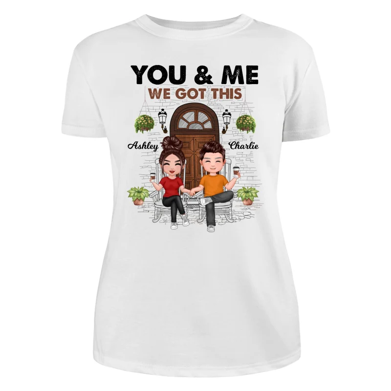 Couple Front Porch Outline Sketch Personalized Shirt - Image 9