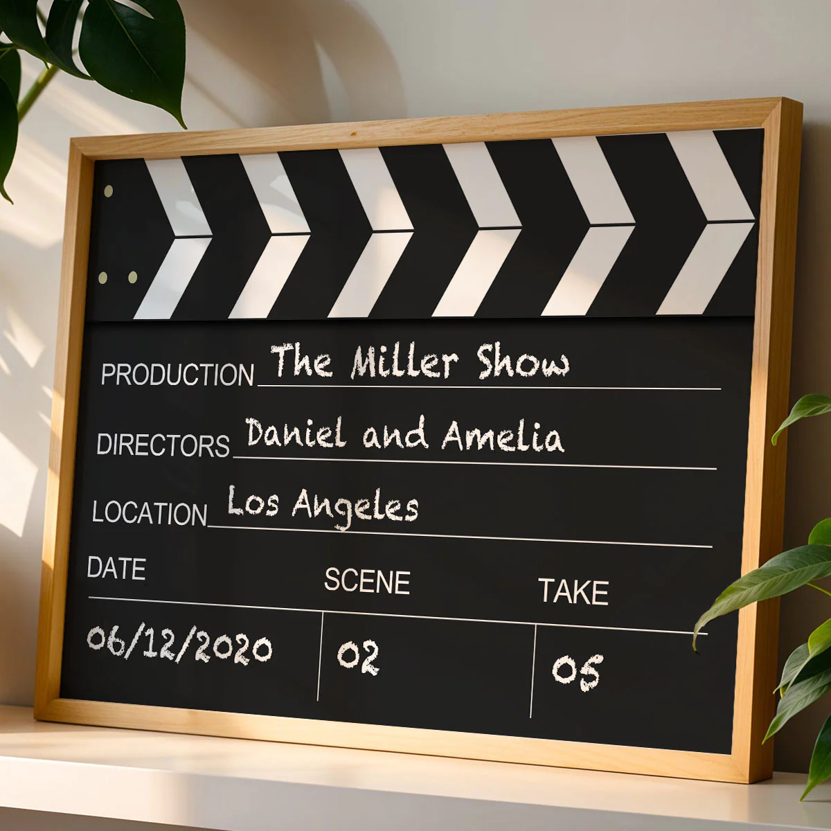 Couple Home Decor Film Clapper Style Personalized Poster - Image 2