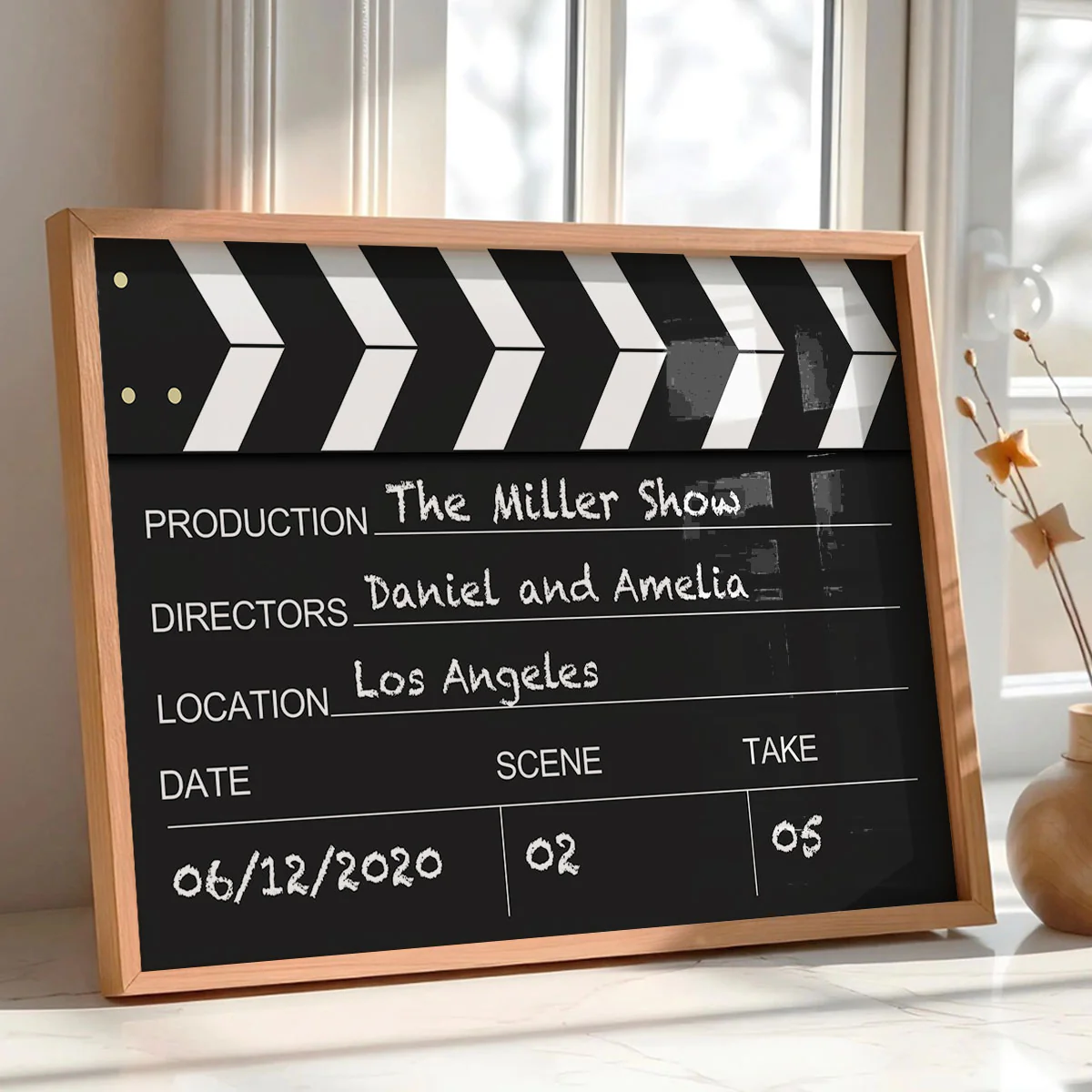 Couple Home Decor Film Clapper Style Personalized Poster - Image 4