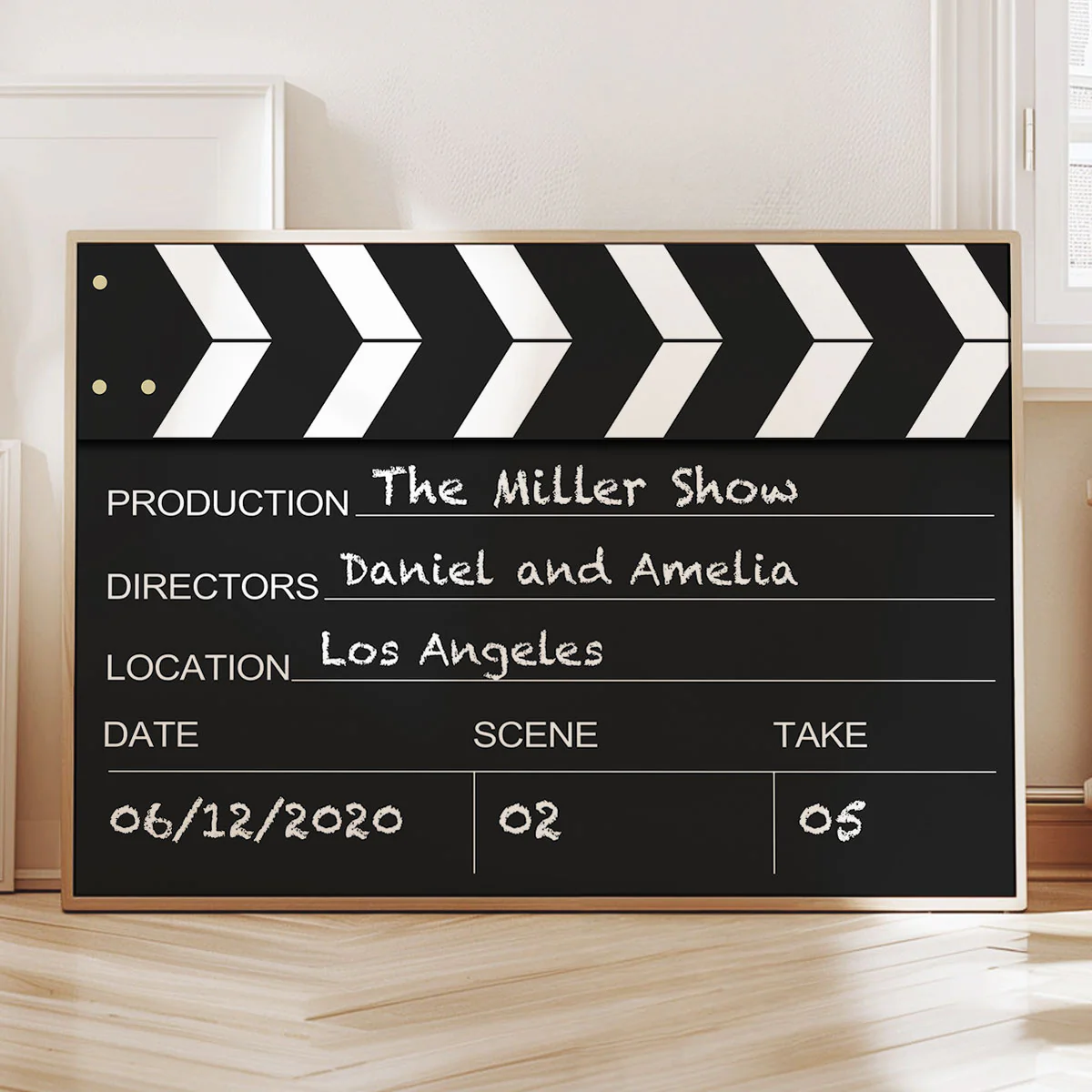 Couple Home Decor Film Clapper Style Personalized Poster - Image 5