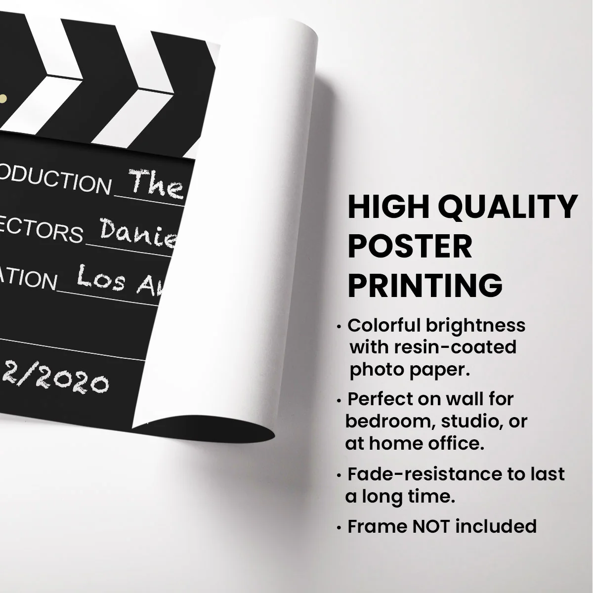 Couple Home Decor Film Clapper Style Personalized Poster - Image 7
