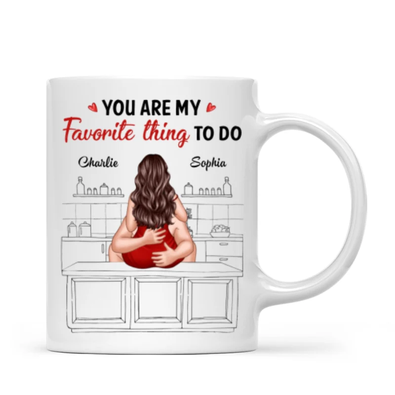 Couple Kiss Adore And Love Butt Funny Gift For Him For Her Personalized Mug - Image 4