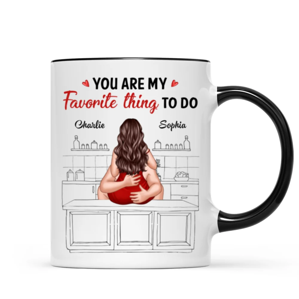 Couple Kiss Adore And Love Butt Funny Gift For Him For Her Personalized Mug - Image 5