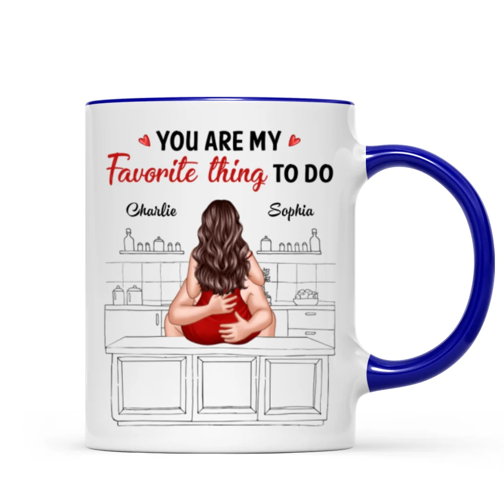 Couple Kiss Adore And Love Butt Funny Gift For Him For Her Personalized Mug - Image 6