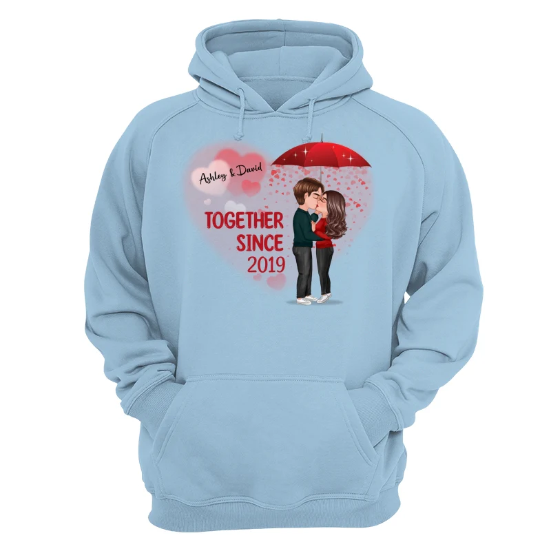 Couple Kissing Under Umbrella Valentine‘s Day Gift Personalized Shirt - Image 16